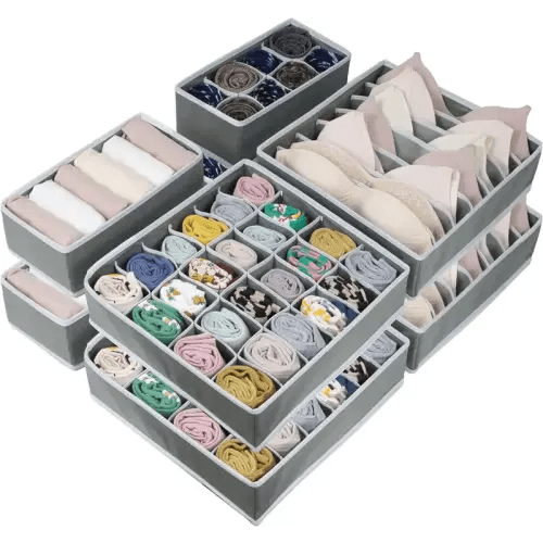Foldable Underwear & Bra Drawer Organizer - Durable Non-Wove - TikTok Shop