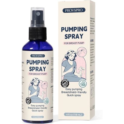 Pumping Spray for Breast Pump, Breast Pumping Spray, Breastfeeding Essentials Pumping Lubrication Mist Lanolin-Free, Nursing Mist Helps Relieve Nipple Pain for Milk Pums Flanges (4 FL OZ)