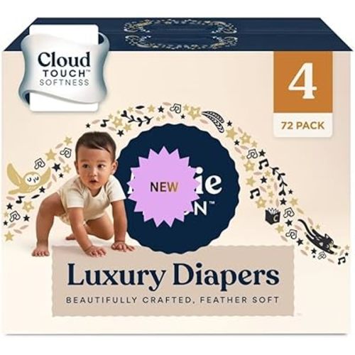New~Millie~Moon Lux~URY Diapers – Ultra Soft CloudTouch Diapers with 12 Hour Absorbency (Size4-72Count)