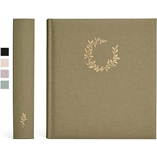 Premium Scrapbook Album - Scrapbook Photo Album with Writing Space - 100 Pages for Multiple Photo Sizes, 4x6, 5x7, 6x8, 8x10 - Acid Free Photo Album for Wedding - Graduation Photo Album