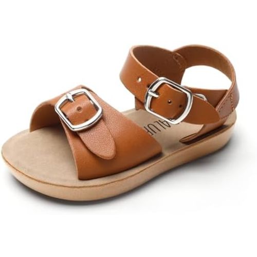 SANDALUP Summer Sandals w Double Buckle for Toddler Girls/Boys