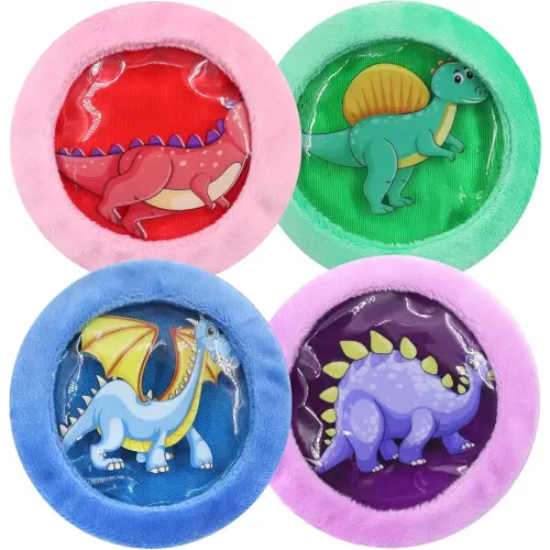 Boo Boo Ice Pack, Kid Reusable Ice Pack, Auxiliary Fever Reduction, Hot Cold Pack for Kid Injuries, Wisdom Teeth, Baby Colic, Gas and Upset Stomach, Pain Relief, Fever, Headaches(4 Pcs)