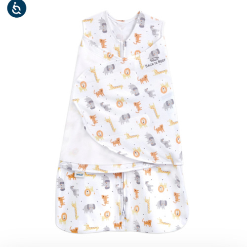 Jungle Print Cotton Swaddle Small | HALO