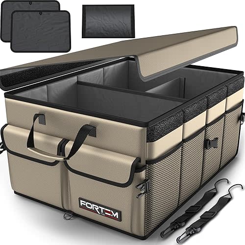 FORTEM Trunk Organizer For SUV Car Trunk Organizer, Foldable Storage