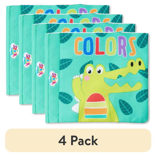 (4 pack) Spark Create Imagine Soft Book about Colors, 8 Page Baby Book