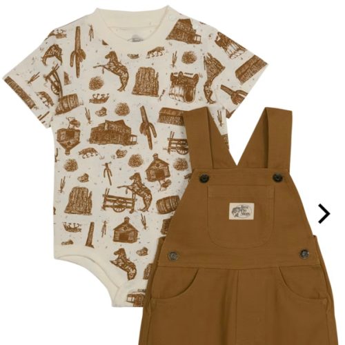 Bass Pro Shops Overalls and Short-Sleeve Bodysuit Set for Babies | Bass Pro Shops