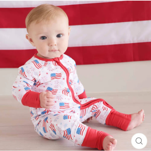 Fireworks & Freedom Convertible Zip Romper | Caden Lane