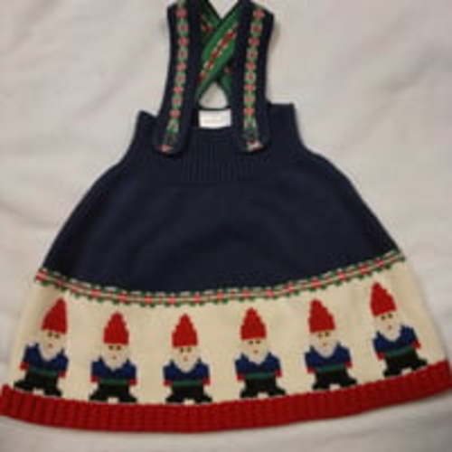 hanna andersson 3-6m gnome sweater jumper dress