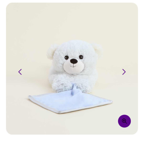 Marshmallow Bear Security Blankie Warmies | Baby Blanket | Security Blanket for Infants