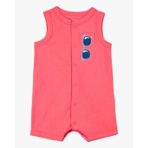 Baby Boy Sunglasses Snap-Up Romper - Coral - Carter's | Carter's