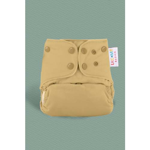 Pocket Cloth Diaper with Athletic Wicking Jersey - Sand