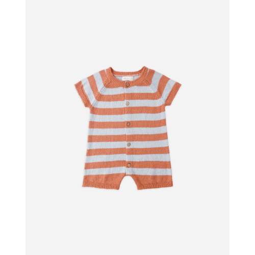 Liam Knit Romper Americana Stripe