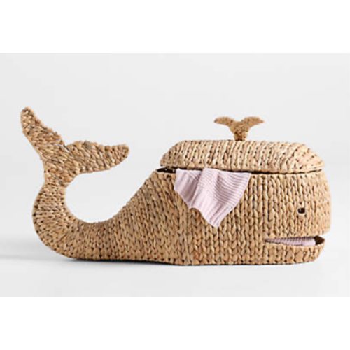 Whale Woven Floor Storage Basket
