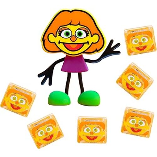 Glo Pals x Sesame Street Water-Activated Light-Up Cubes for Sensory Play (Julia - Cubes with Character) - Valentine Day Gift