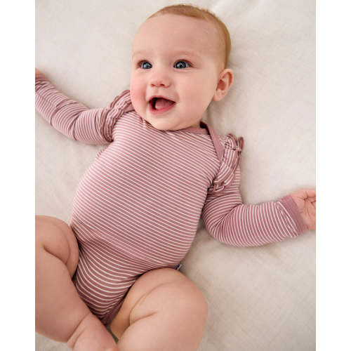 Rosewood Stripe Flutter Bodysuit – Little Sleepies