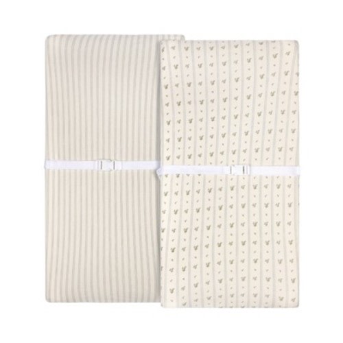 Ely's & Co. Baby Changing Pad Cover - Cradle Sheet 100% Combed Jersey Cotton for Baby Boy 2 Pack