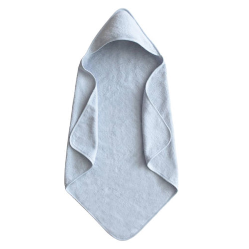 mushie Baby Hooded Towel | Organic Cotton (Baby Blue)