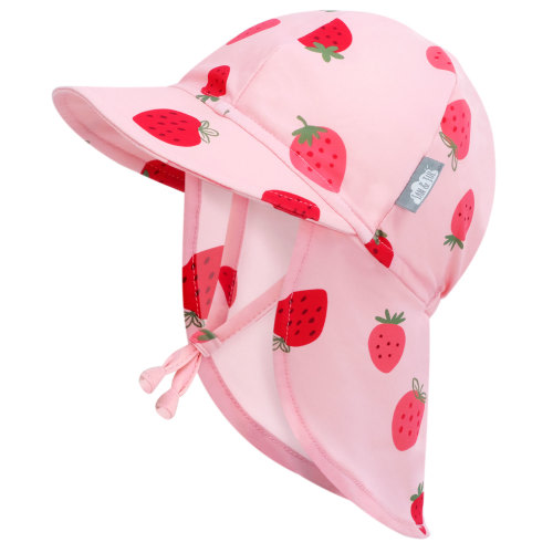 Sun Soft UV Baby Caps | Pink Strawberry