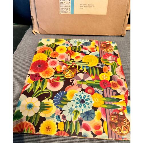 Art Deco baby book with box