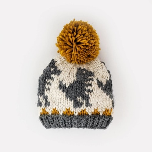 T-Rex Dinosaur Hand Knit Beanie Hat - Baby & Kids