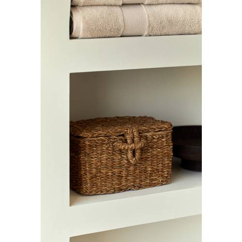 SEAGRASS STORAGE BASKET WITH LID