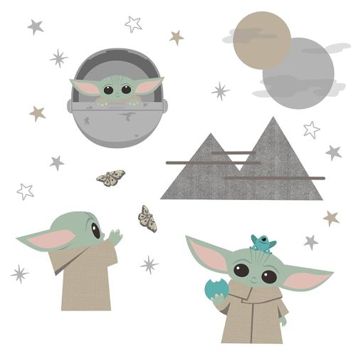 Lambs & Ivy Star Wars The Mandalorian The Child/Baby Yoda Wall Decals