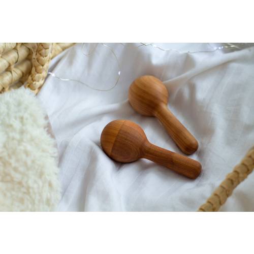 Wooden Maracas for Toddlers, baby rattle, Montessori Rattle, Handmade Baby Sensory Toy Instrument, Rattle Shaker Toy for Kids, waldorf toys