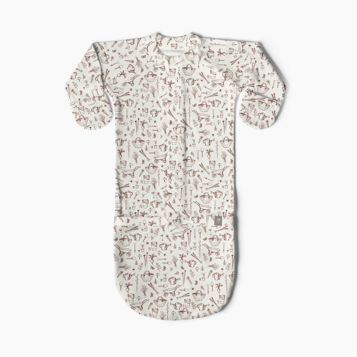Goumi Kids In The Garden Collection Organic Cotton Convertible Gown - Garden, NB