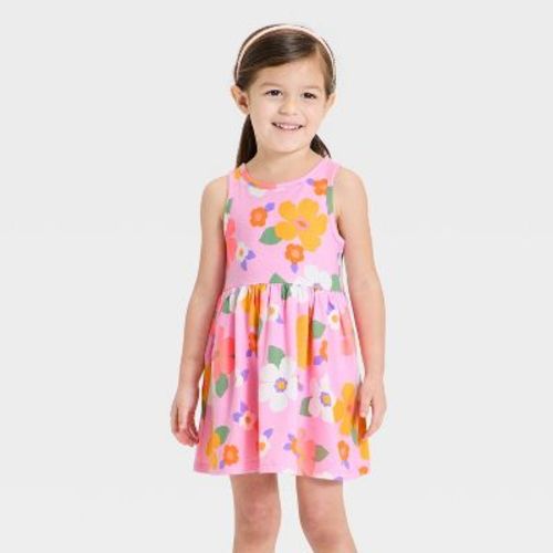 Baby Girls' Floral Knit Dress - Cat & Jack™ Pink 18M