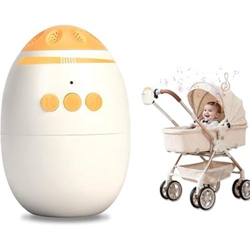 Baby Rocker Rechargeable,Hands Free Stroller Rocker Shaker with 5 Vibration Levels,11 Calming Melodies,Portable Crib Sleep Soother for Most Stroller,Car Seats & Baby Gear,Newborn Essentials Must Haves