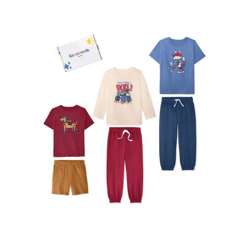 Garanimals Baby & Toddler Boy 6-Piece Kid Pack Outfit Set, Sizes 0-6T
