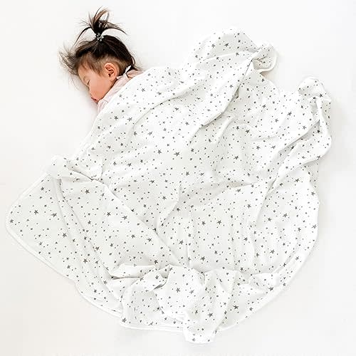 Woolino Blanket - Merino Wool - 52.5” x 40” - Stars Gray