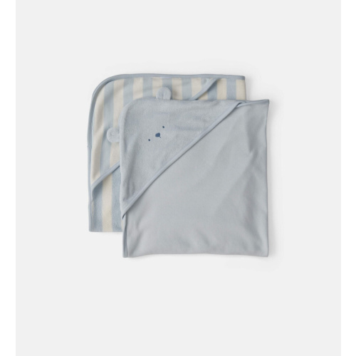 Baby 2-Pack Bear Terry Towels - Blue | Carter's