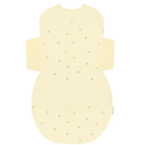 SNOO Sleep Sack Butter Yellow Cherries Size Small