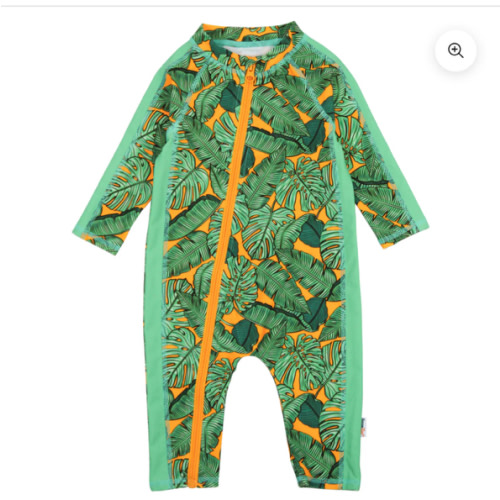 Sunsuit - Long Sleeve Romper Swimsuit | "The Tropics"