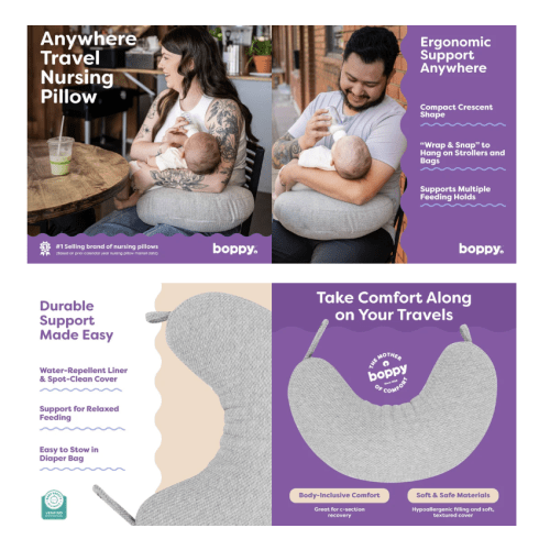 Boppy Anywhere Travel Nursing Pillow | Boppy