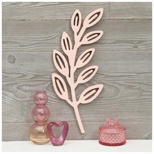 Leafy Stem Wood Wall Decor