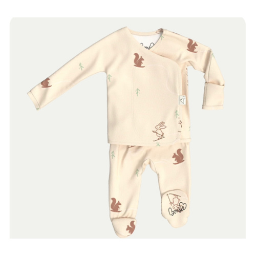 Footie - Bunny Slopes – Bonsie Skin to Skin Babywear