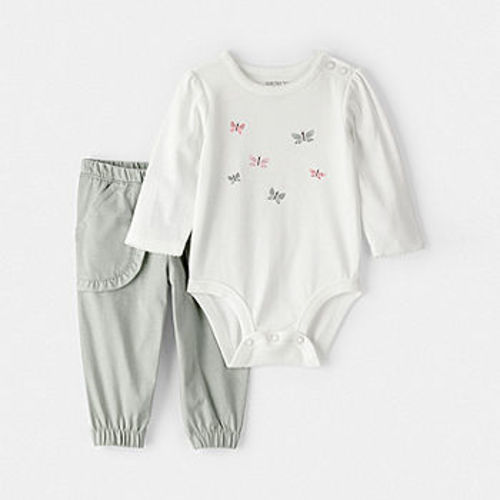 Carter's Baby Girls 2-pc. Pant Set, Color: Green - JCPenney
