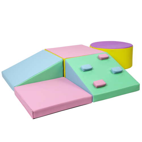 strundghti Foam Climbing Blocks for Toddlers & Preschoolers, Soft Playground Climbers, Active Play Set for Climbing, Crawling, & Sliding