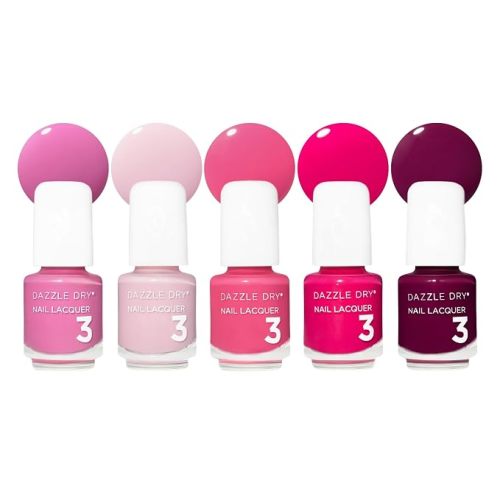 Dazzle Dry Mini Flight – French Manicure – 5 Mini Lacquers