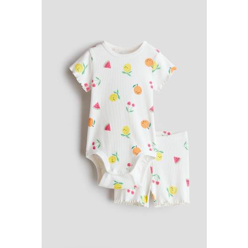 2-PIECE RIBBED COTTON SET