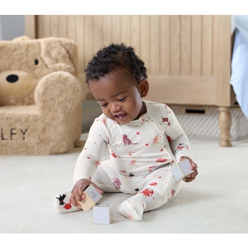 Puppy Love Bamboo Viscose Baby Pajama - 3-6 M