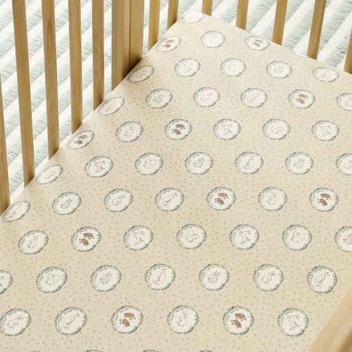 Woodland Creatures Cameo Crib Sheet