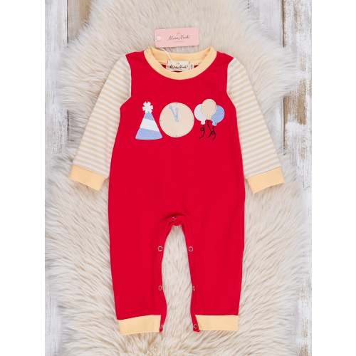 Red & Yellow Party Time Romper