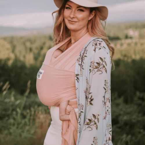 The Lillian Beluga Baby Wrap | Blush Pink Bamboo Baby Carrier - Beluga Baby Carriers