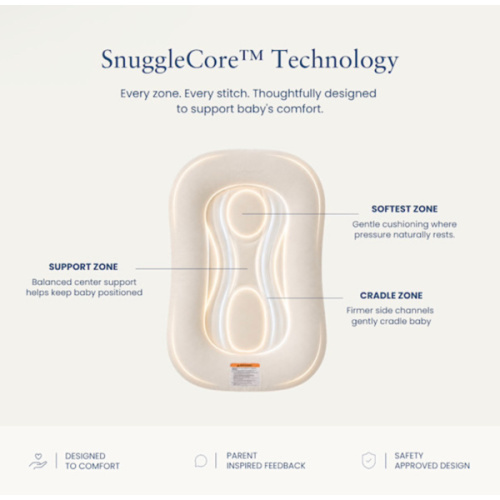 Snuggle Me Organic Lounger Wave - Birch
