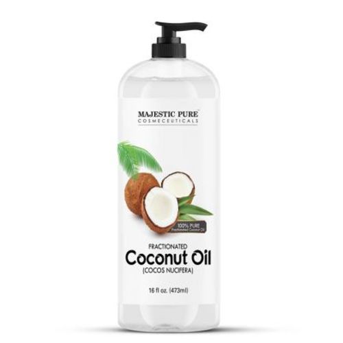 Majestic Pure Fractionated Coconut Oil - Massage Oil & Carrier Oil for Skin, Hair, & Body - 16 Fl Oz