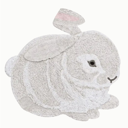 WASHABLE ANIMAL COTTON RUG BUNNY