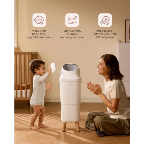 #Summervibes Diaper Pail – Odor-Locking Waste Disposal for the Modern Nursery Designed for parents navigating the daily realities of diaper changes, this diaper pail transforms how nurseries manage waste. DP01 - TikTok Shop